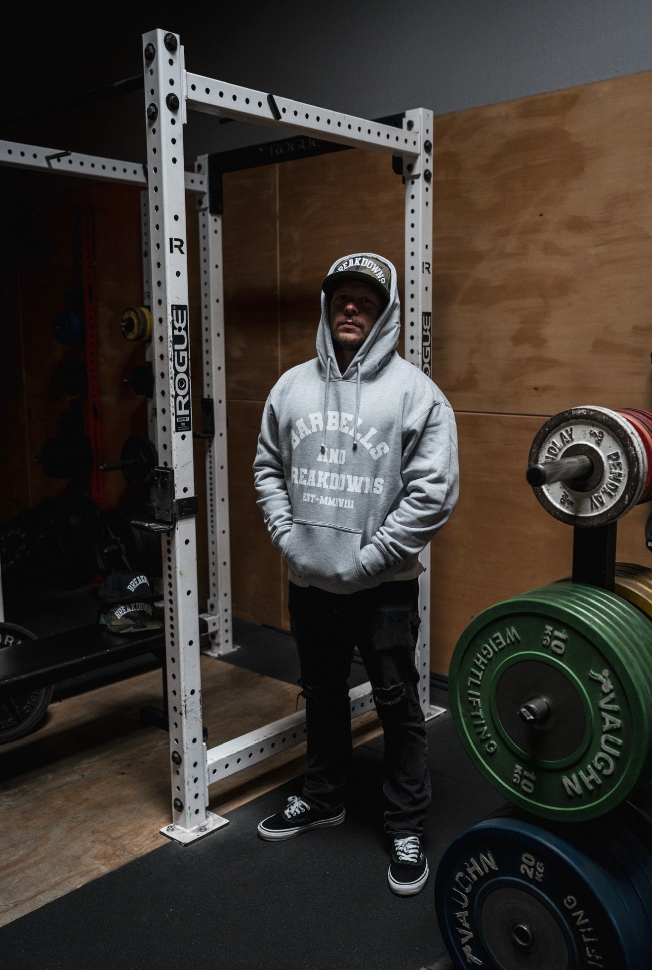 Grey Varsity Hoodie