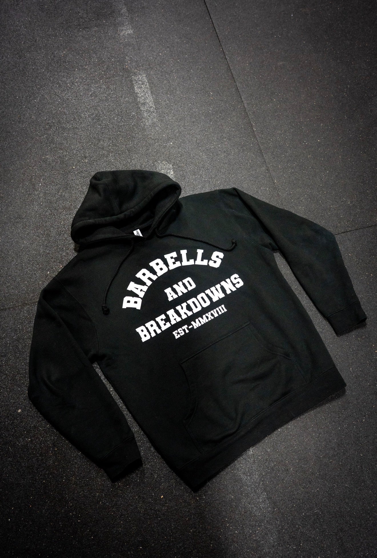 Black Varsity Hoodie