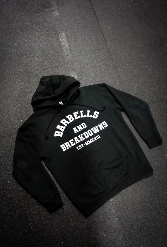 Black Varsity Hoodie