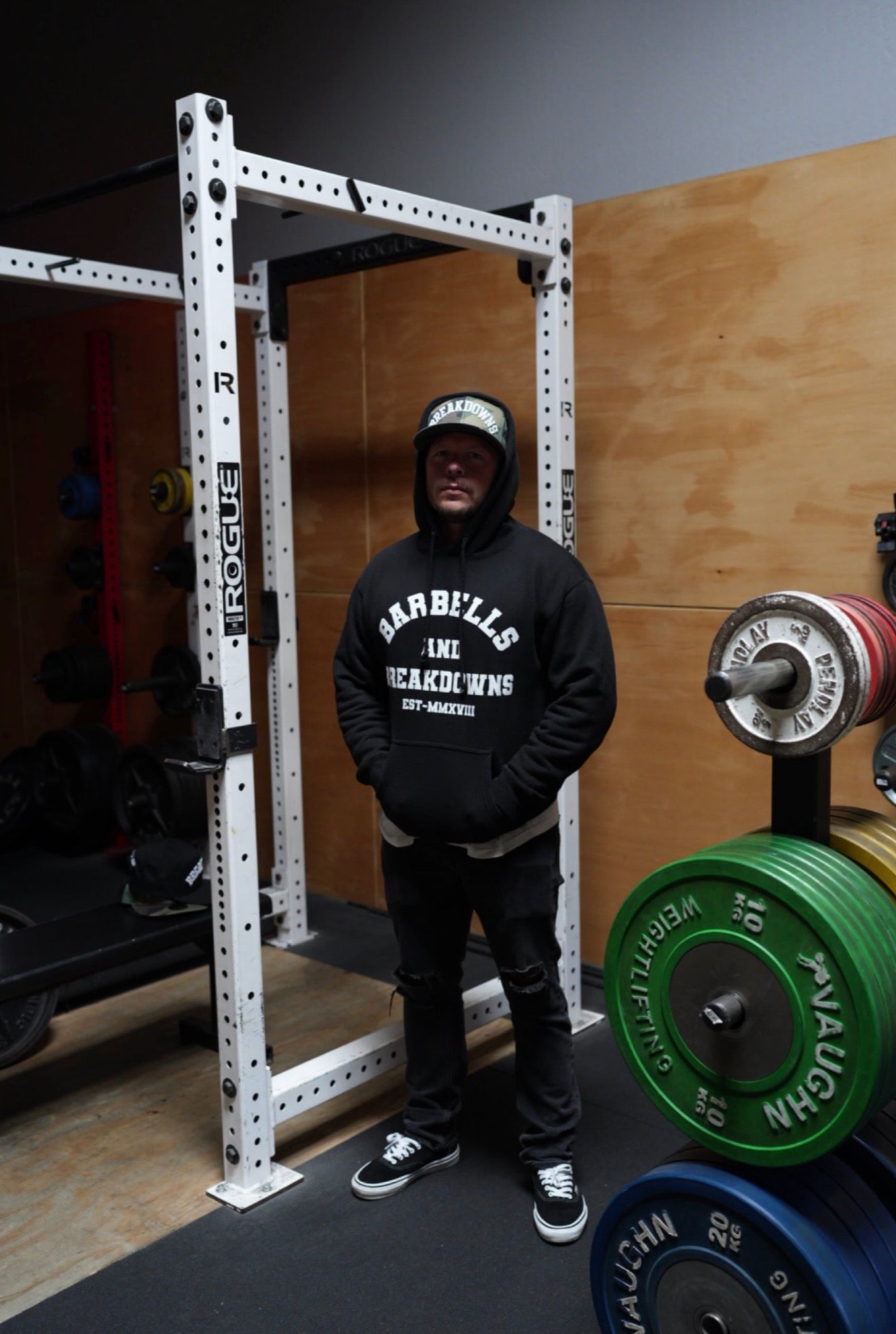 Black Varsity Hoodie