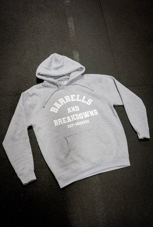 Grey Varsity Hoodie