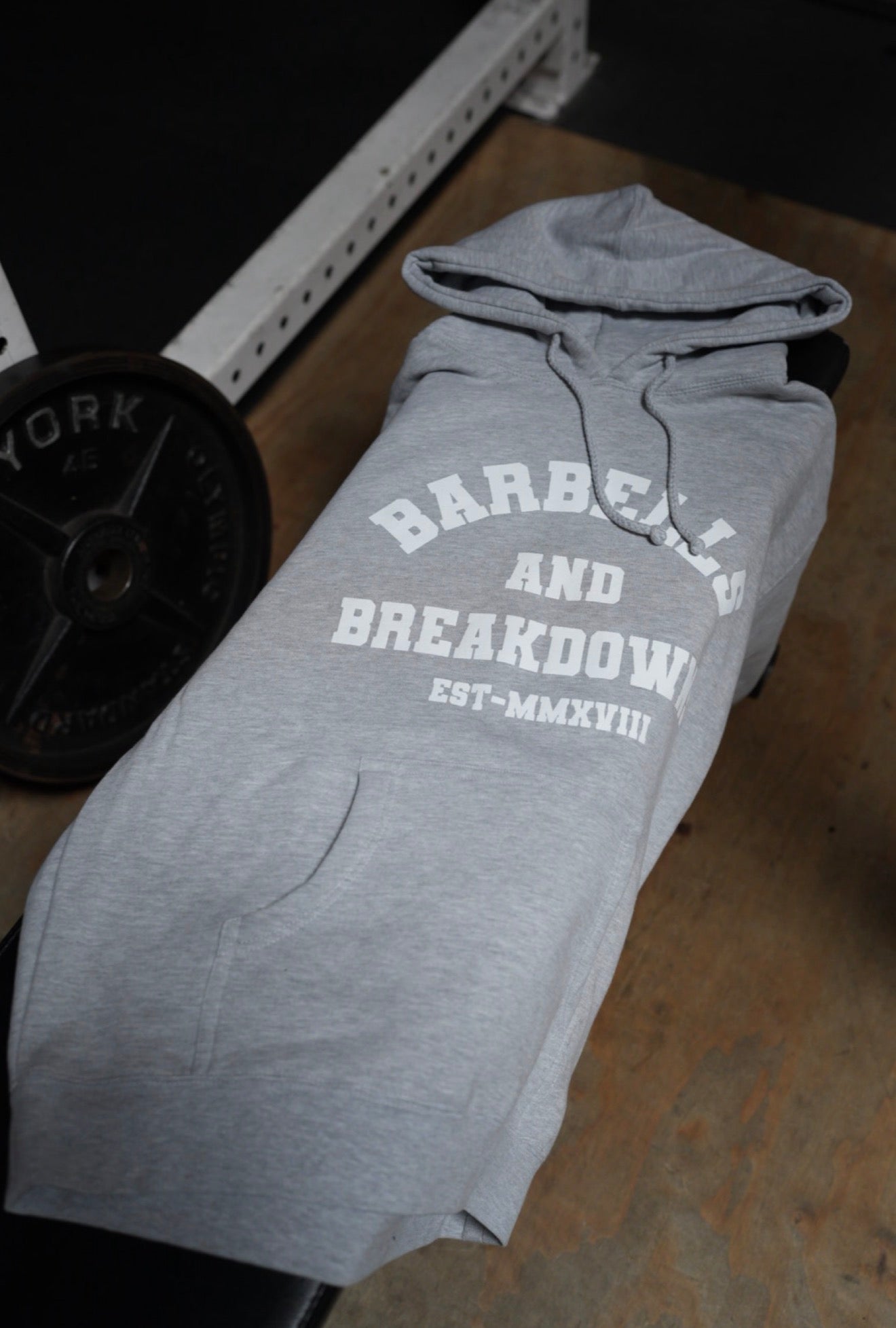 Grey Varsity Hoodie