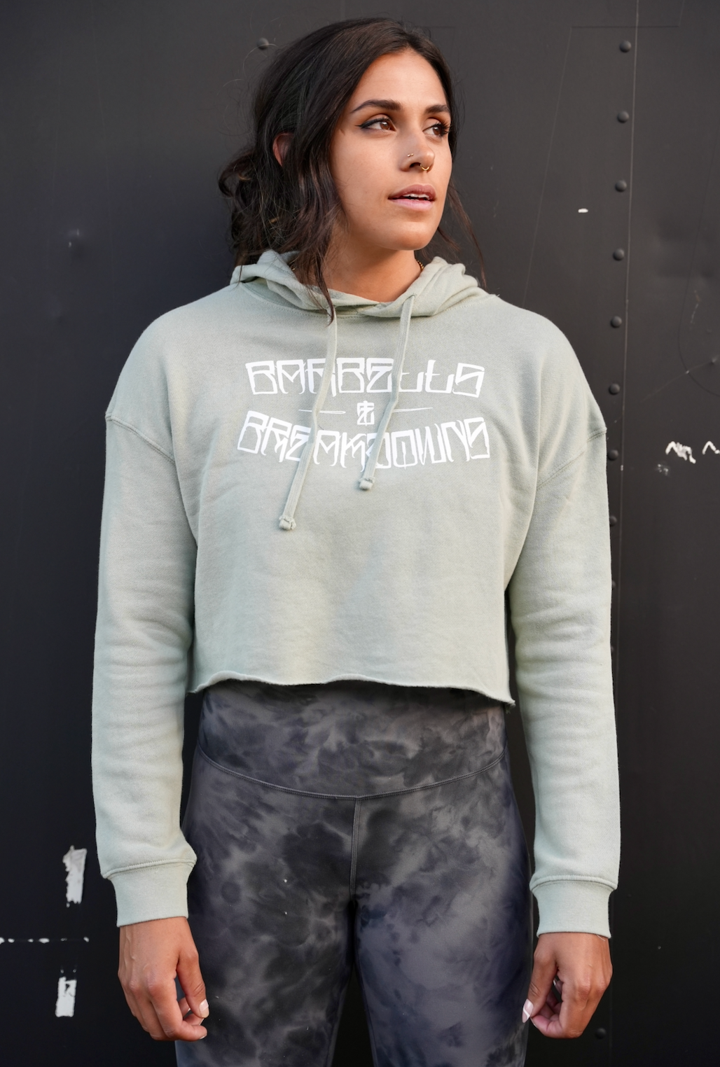 Women's Sage OG Crop Hoodie